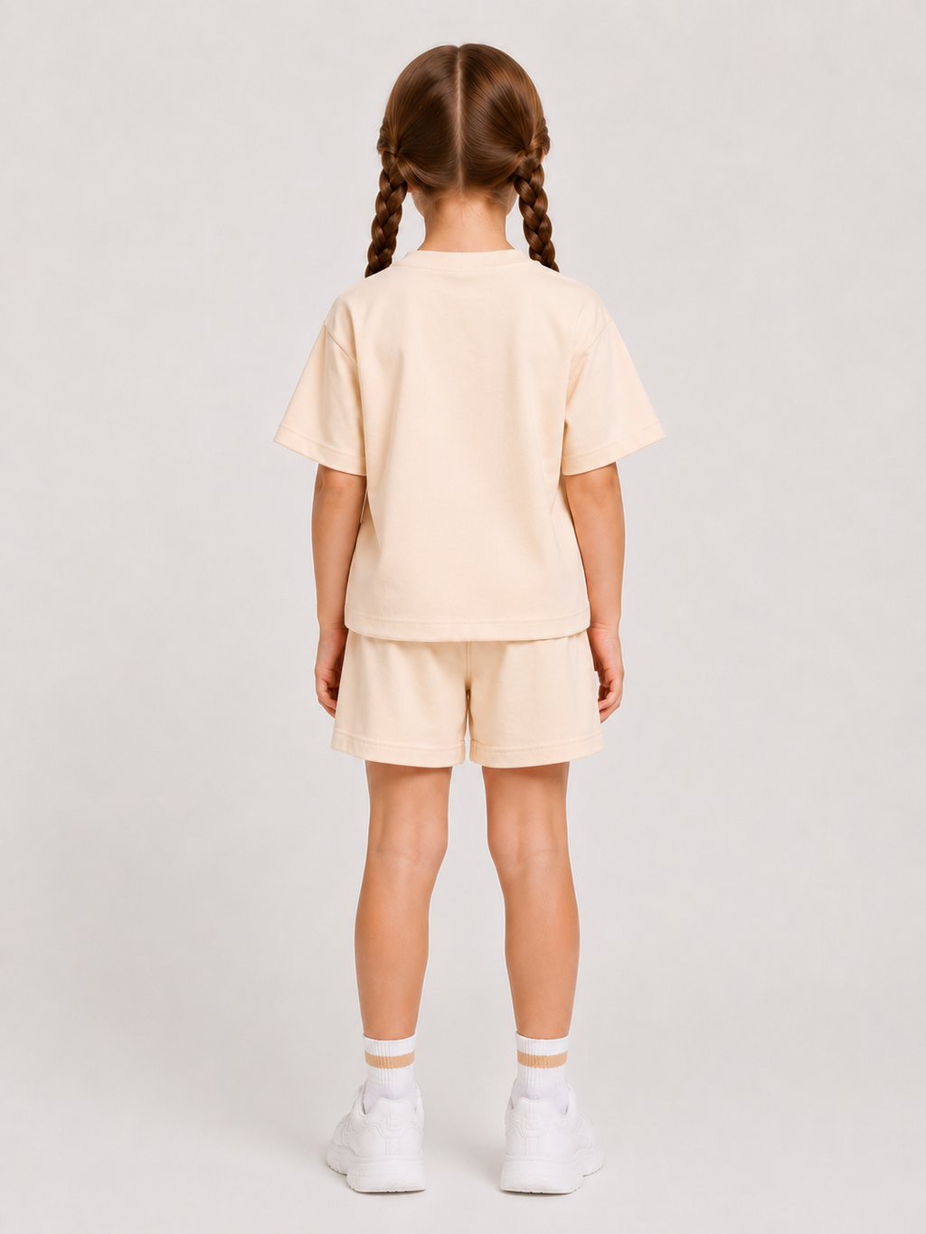 Ensemble Short & T-shirt K-PO Enfant (Beige)