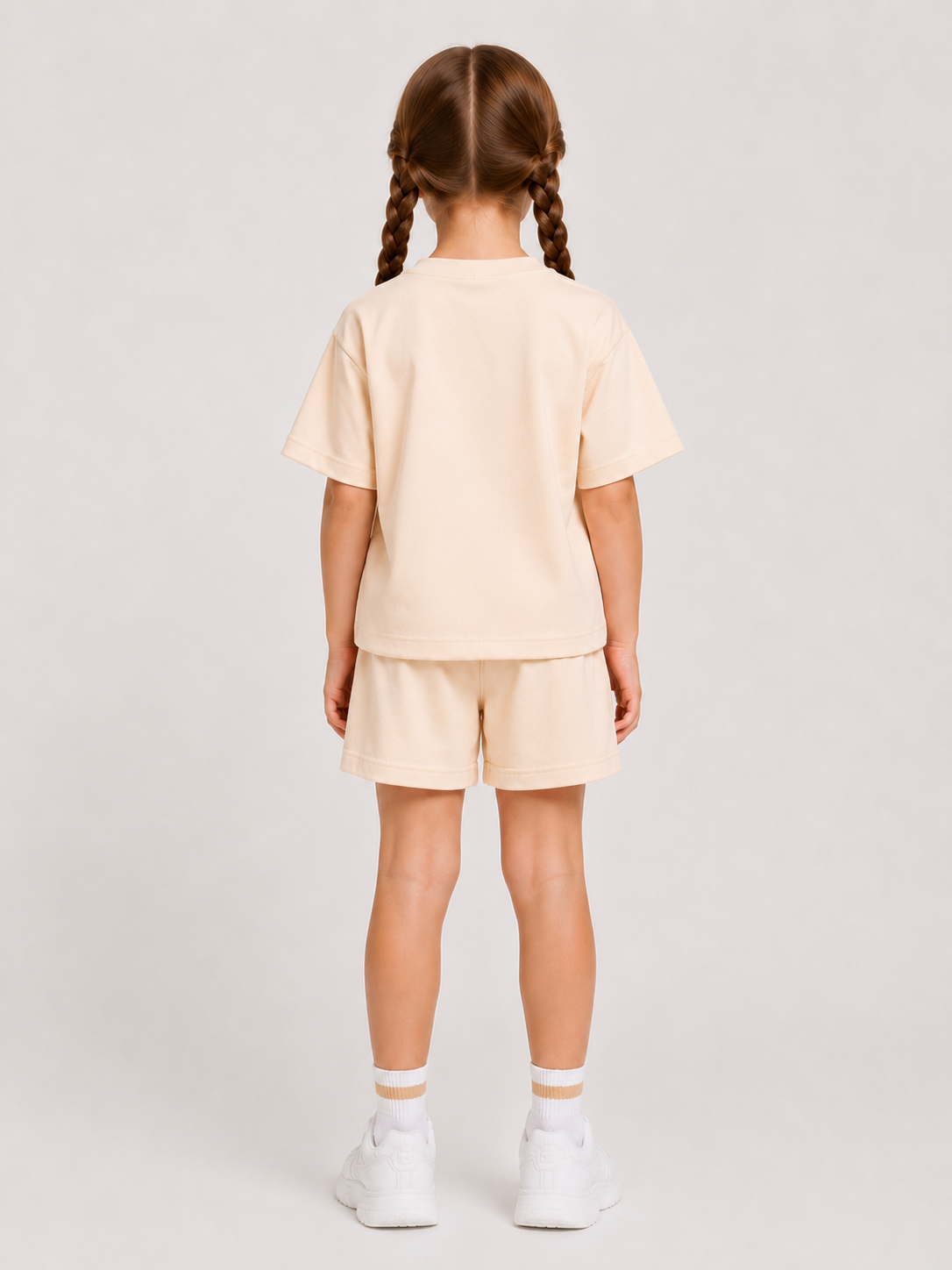 Ensemble Short & T-shirt K-PO Enfant (Beige)