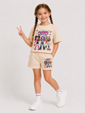 Ensemble Short & T-shirt K-PO Enfant (Beige)