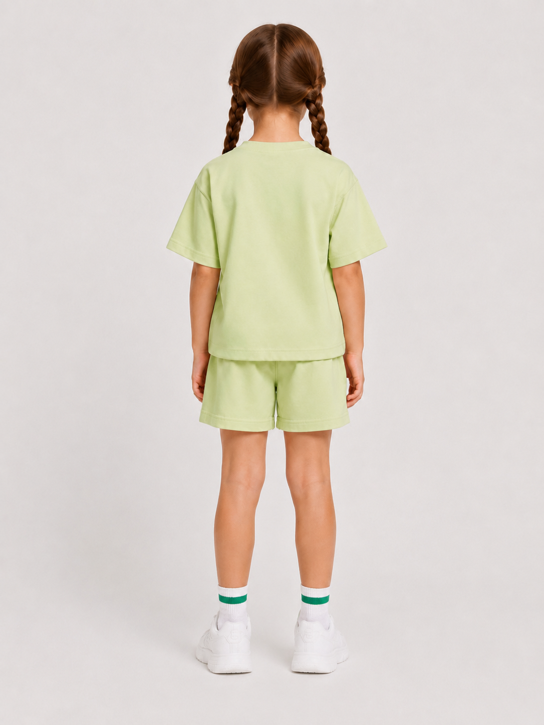 Ensemble Short & T-shirt K-POP Enfant (Vert)